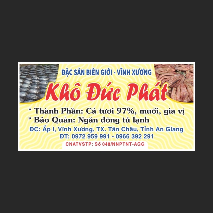 Tem Khô Cá - Bí Quyết Lựa Chọn Tem Nhãn Tối Ưu Cho Sản Phẩm Cá Khô